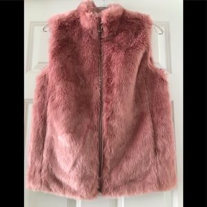 NWOT J Crew Faux Pink Vest